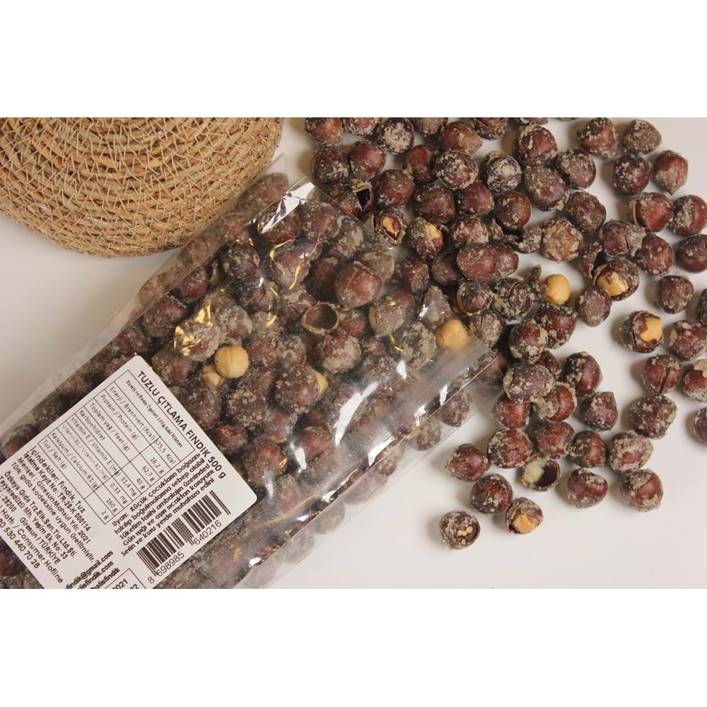 Tuzlu Çıtlama Fındık 500 Gr