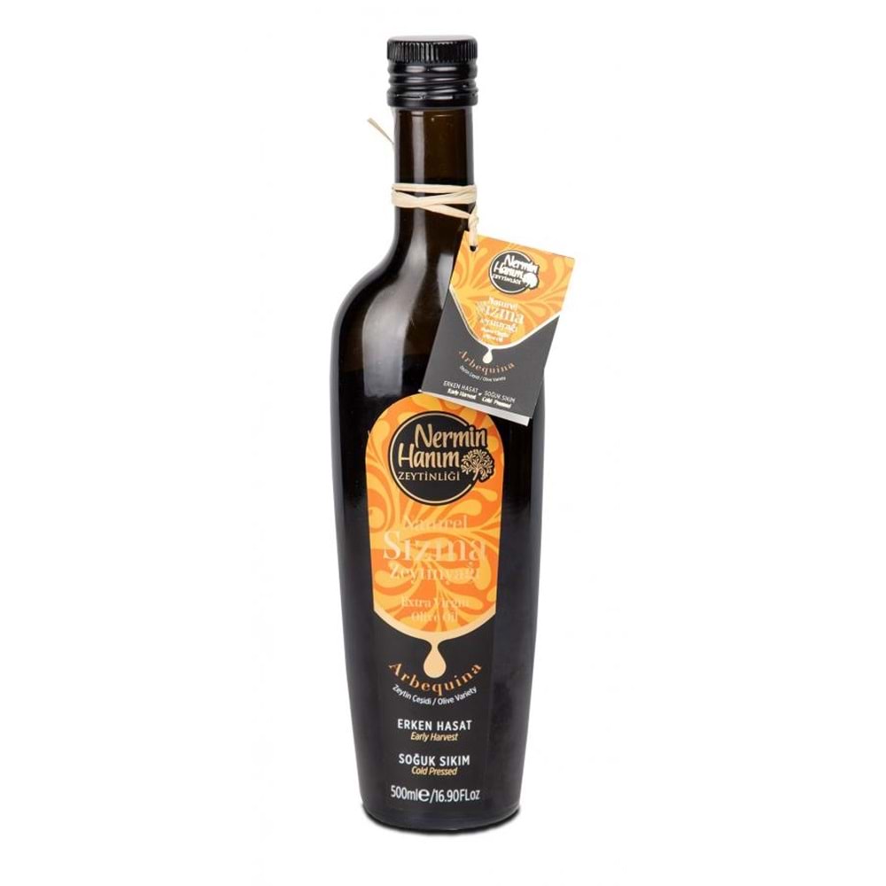 Arbequina Erken Hasat Soğuk Sıkım Zeytinyağı 500 ml