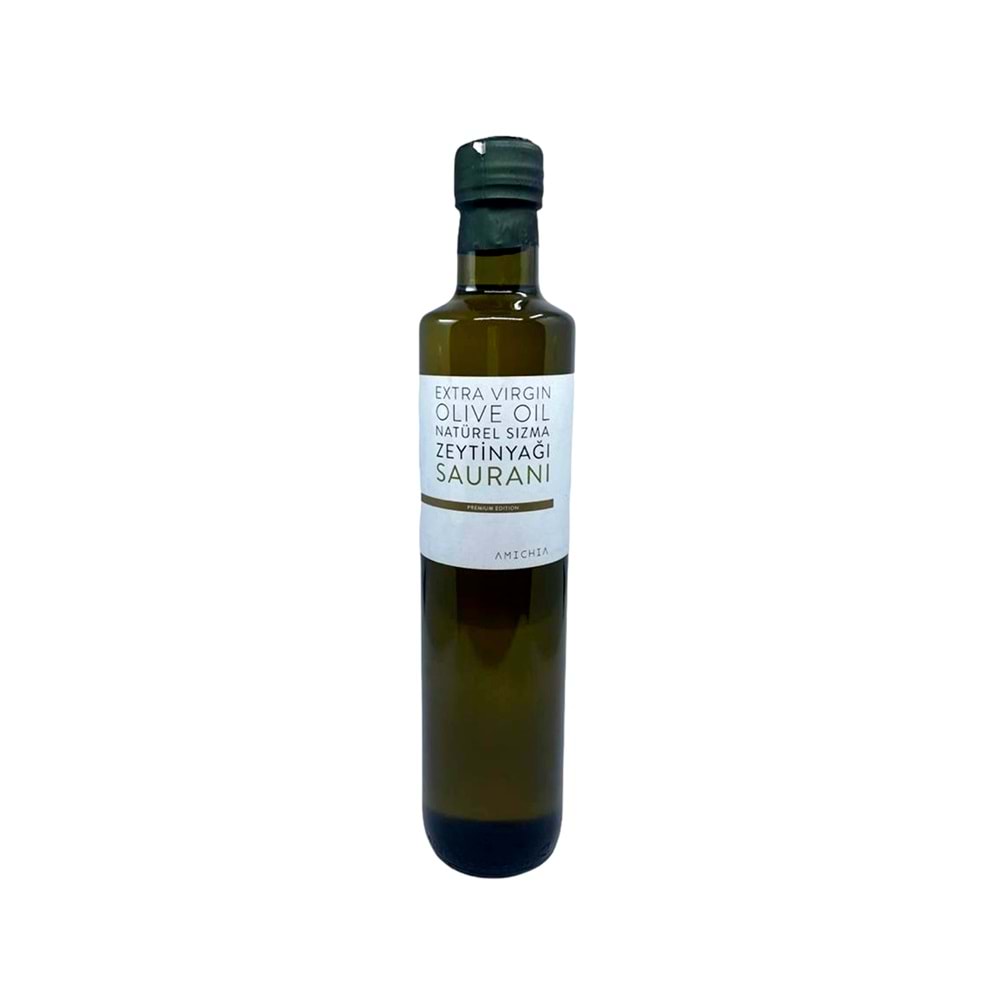 Naturel Sızma Zeytinyağı Soğuk Sıkım 500 ml Cam Şişe