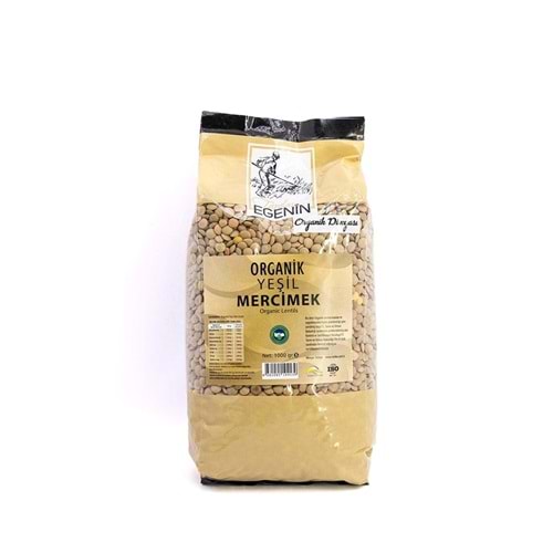 Organik Yeşil Mercimek 1 Kg